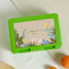 Boite goûter Anniversaire Enfant Verte Petit Dinosaure photo N° 1