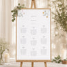 Plan de table Mariage Portrait Couronne petites fleurs photo N° 1