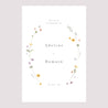 Panneau bienvenue Mariage Portrait 60 x 90 cm Couronne petites fleurs photo N° 2