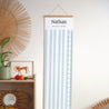 Toise Naissance Papier Rayures bleu Ciel photo N° 3