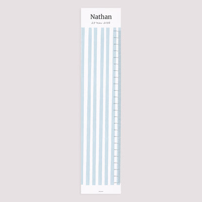 Toise Naissance Papier Rayures bleu Ciel photo N° 5