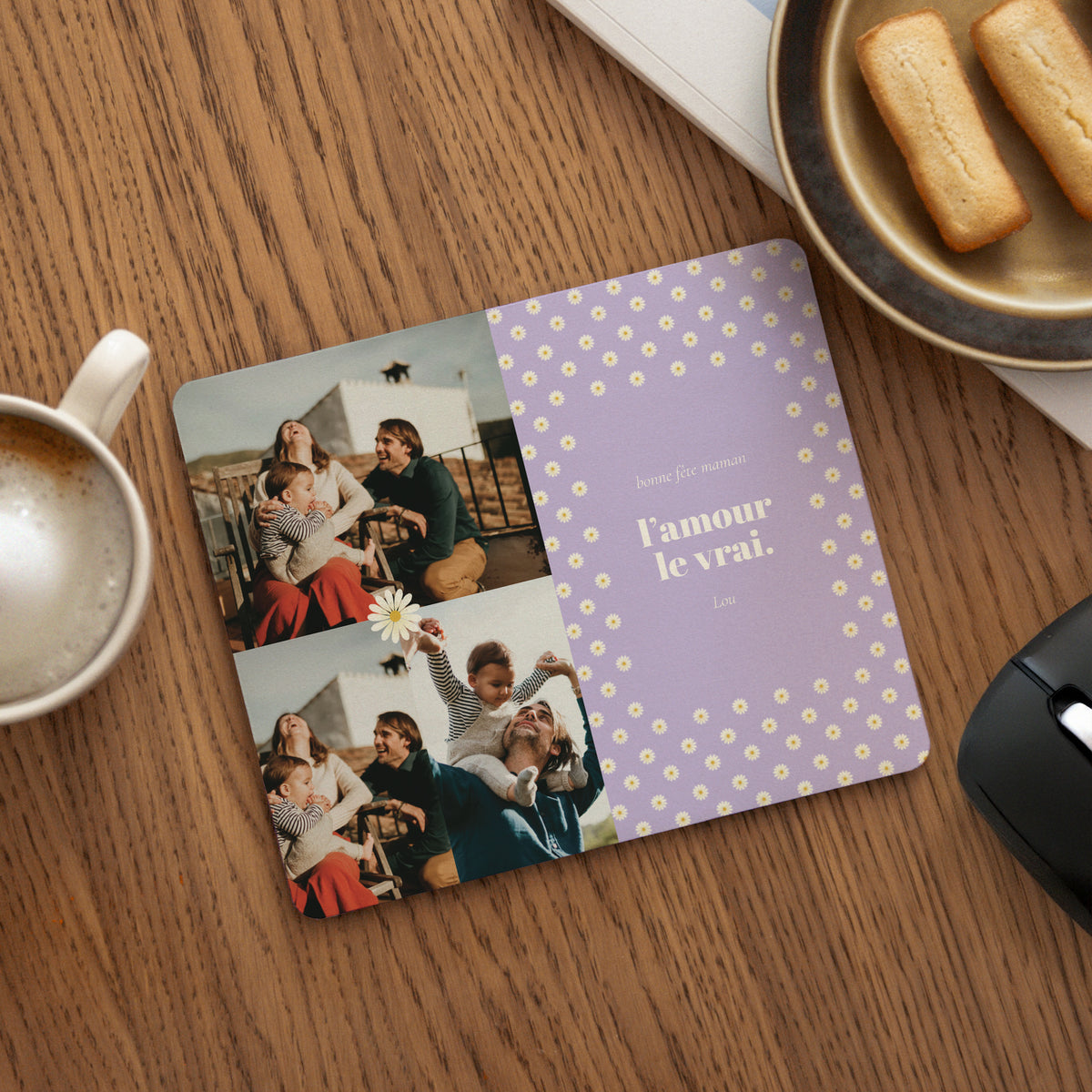 Tapis de souris Objets Rectangle L'amour le vrai photo N° 1