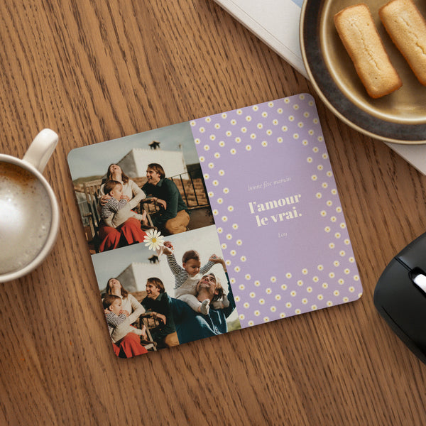 Tapis de souris Objets Rectangle L'amour le vrai photo