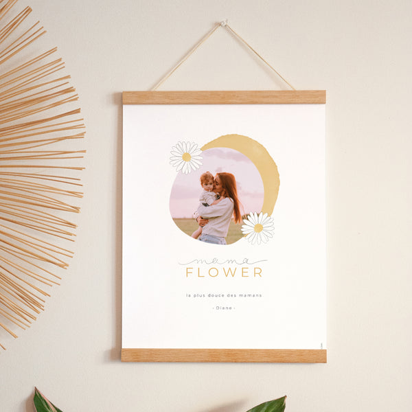 Affiche Portrait 30 x 40 cm Mama Flower photo
