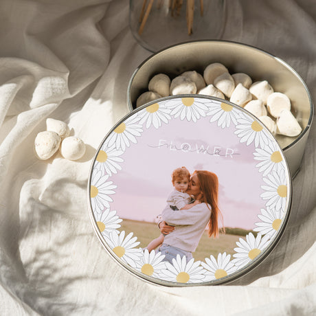 Boite métallique Objets Ronde Mama Flower