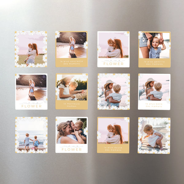 Magnet Objets Lot de 12, magnétique Mama Flower photo