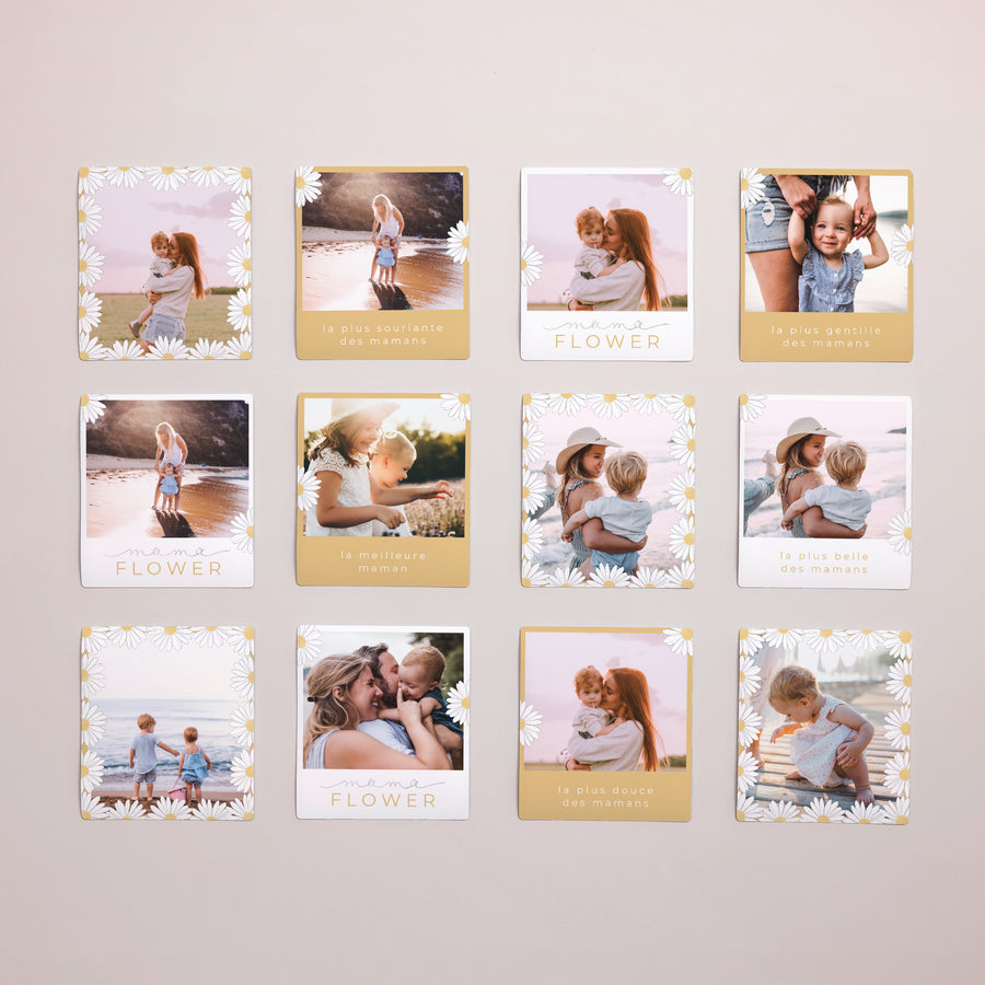Magnet Objets Lot de 12, magnétique Mama Flower photo
