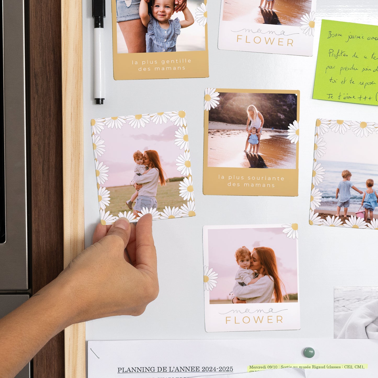 Magnet Objets Lot de 12, magnétique Mama Flower photo N° 2