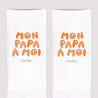 Chaussettes homme Blanches Mon Papa à Moi photo N° 3