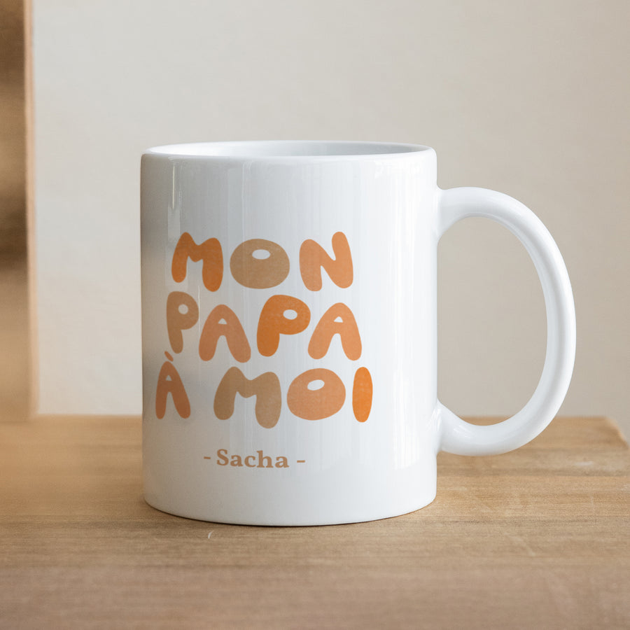 Mug Objets Blanc Mon Papa à Moi photo