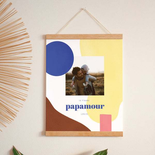 Affiche Portrait 30 x 40 cm Papamour II photo