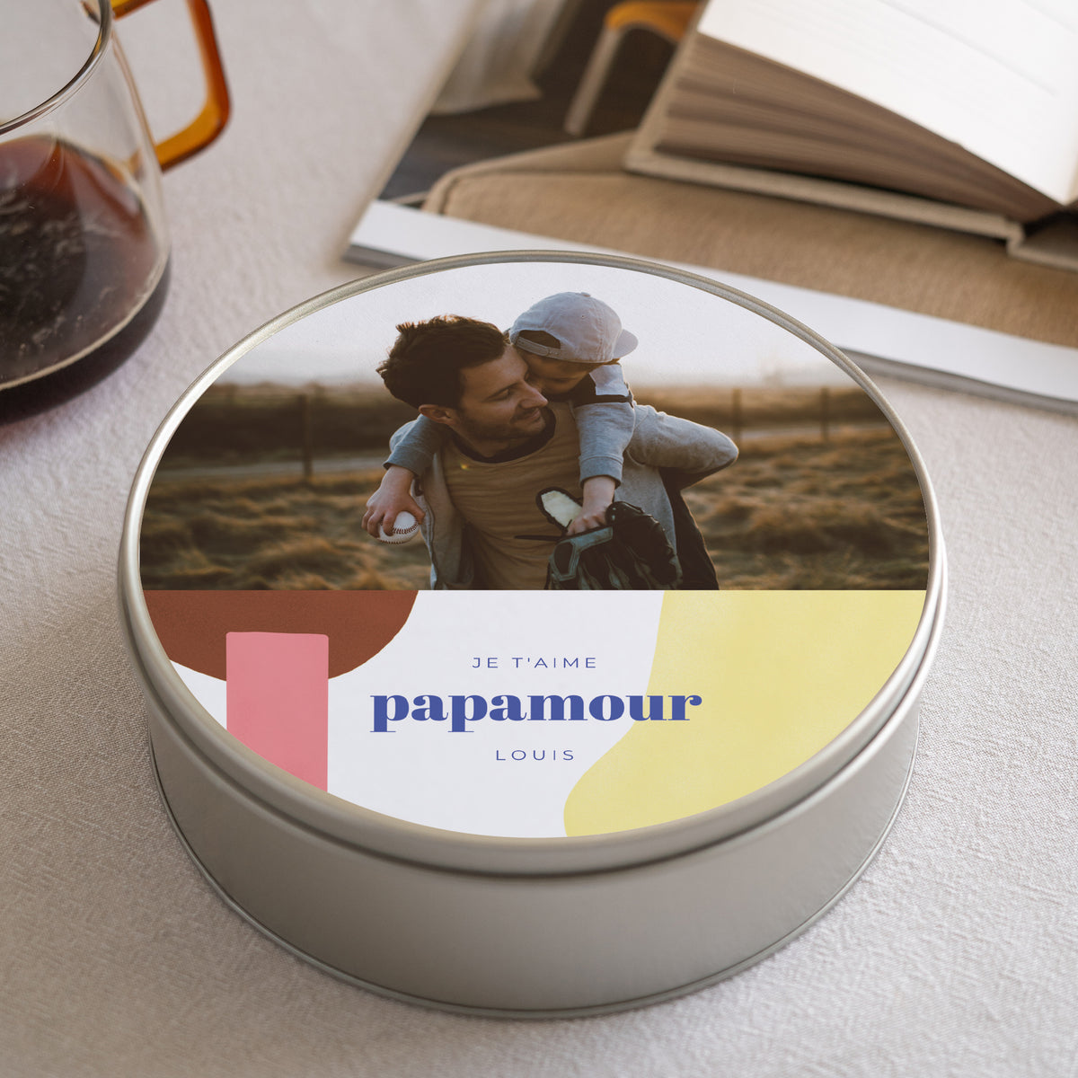 Boite métallique Objets Ronde Papamour II photo N° 1