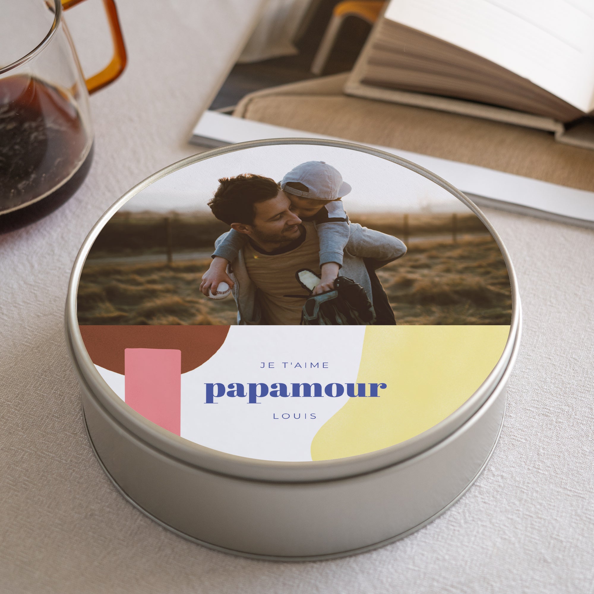 Boite métallique Objets Ronde Papamour II photo N° 1