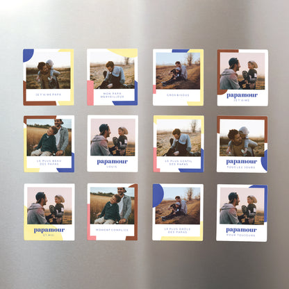 Magnet Objets Lot de 12, magnétique Papamour II photo N° 1