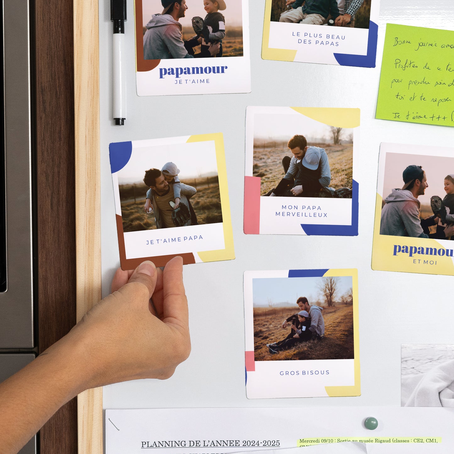 Magnet Objets Lot de 12, magnétique Papamour II photo N° 2