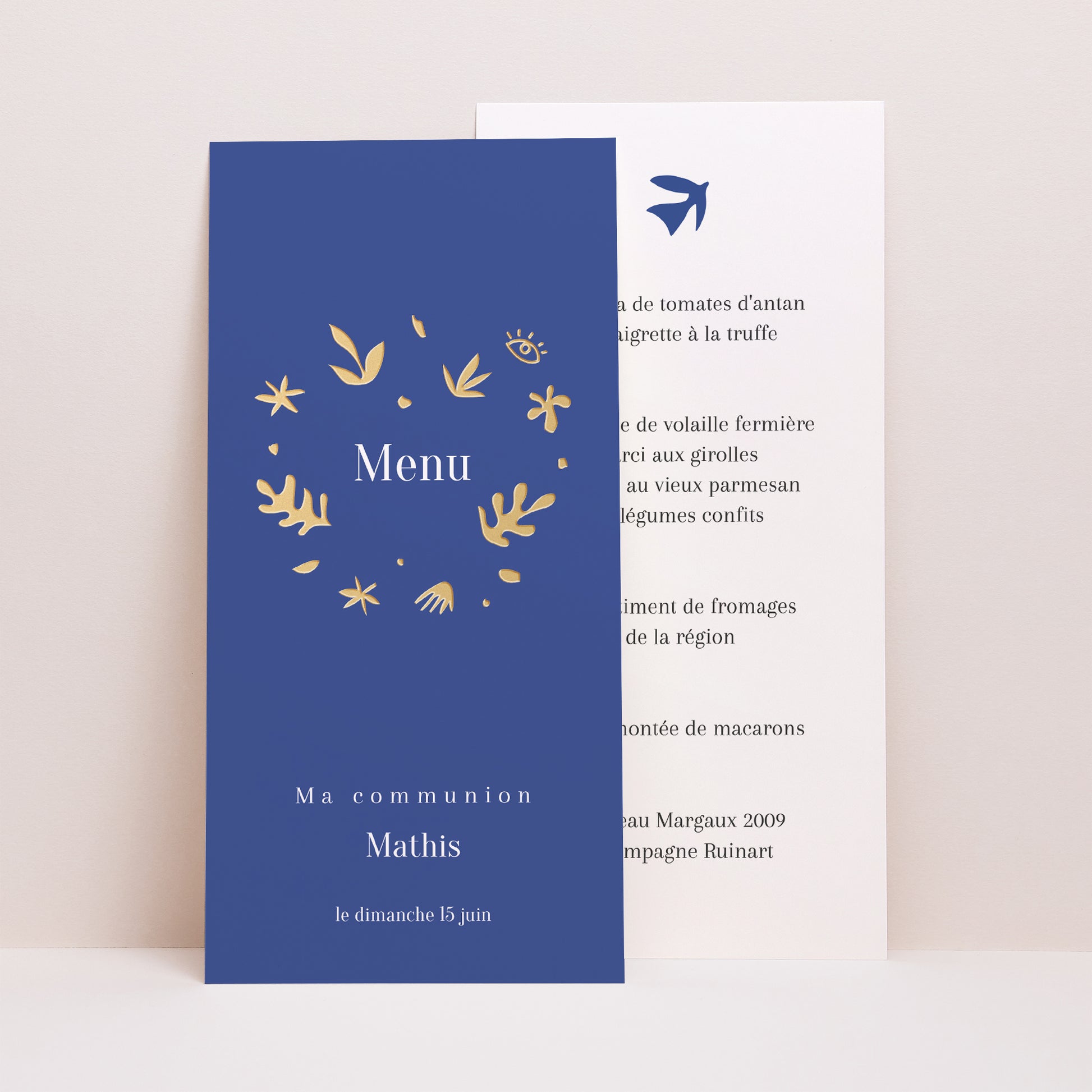 Menu Communion Panoramique portrait À la manière du Fauvisme photo N° 1