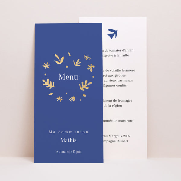 Menu Communion Panoramique portrait À la manière du Fauvisme photo