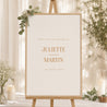 Panneau bienvenue Mariage Portrait 60 x 90 cm Terre d'Ocre photo N° 1