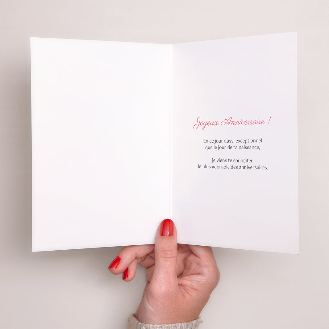 Invitations Anniversaire Enfant Portrait double volet Licorne dorée, anniversaire enfant photo N° 2