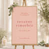 Panneau bienvenue Mariage Portrait 60 x 90 cm Un été acidulé photo N° 1