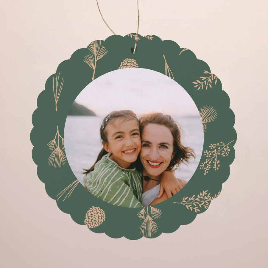 Carte de Noel Fin d'année À suspendre Tendre Noël photo