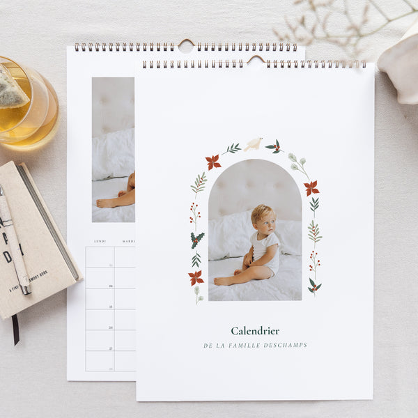 Calendrier Fin d'année Mural A3 Arche élements Noël photo