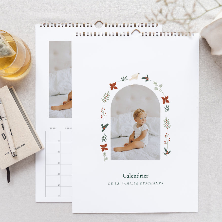Calendrier Fin d'année Mural A3 arche élements Noël photo