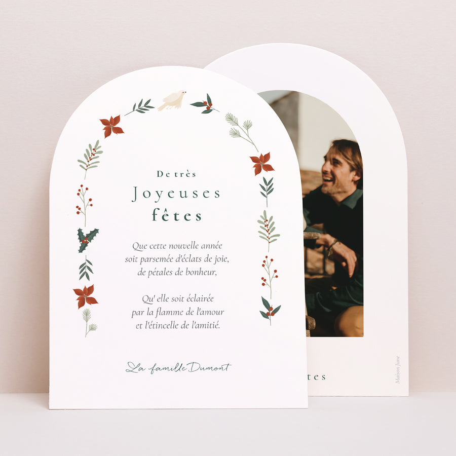 Carte de Noel Fin d'année Petite arche arche élements Noël photo