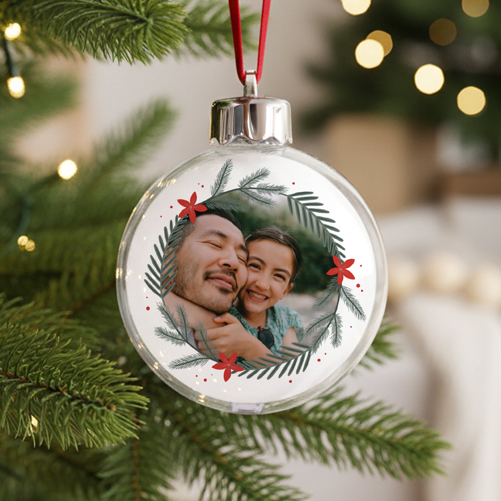 Boule de Noël Fin d'année Ronde Boule à souvenirs photo N° 1