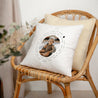 Coussin Fin d'année Beige naturel Photo, petits mots photo N° 2