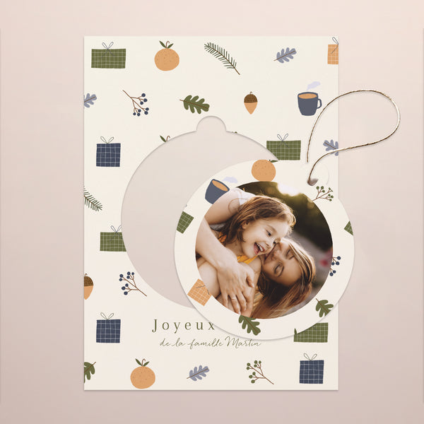Carte de Noel Fin d'année Détachable Esprit de noël II photo