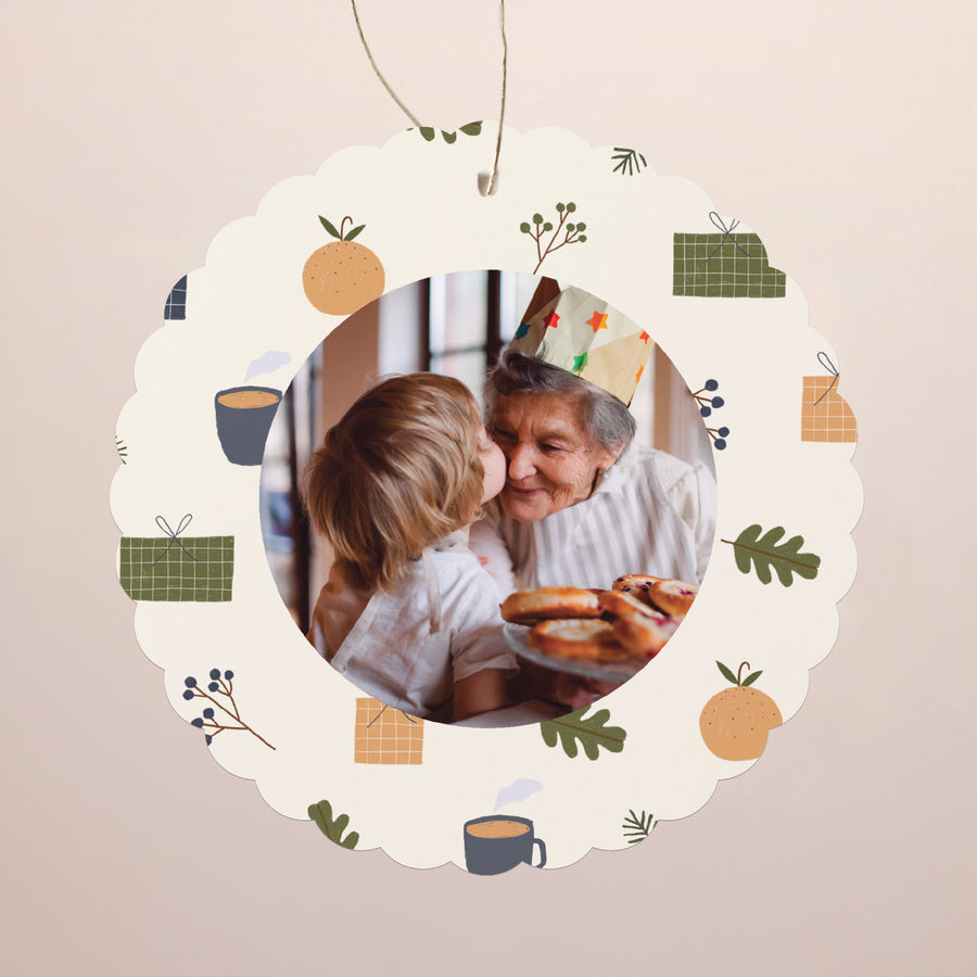 Carte de Noel Fin d'année À suspendre Esprit de noël II photo