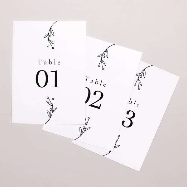 Marque table Mariage Rectangle Infini Floral photo
