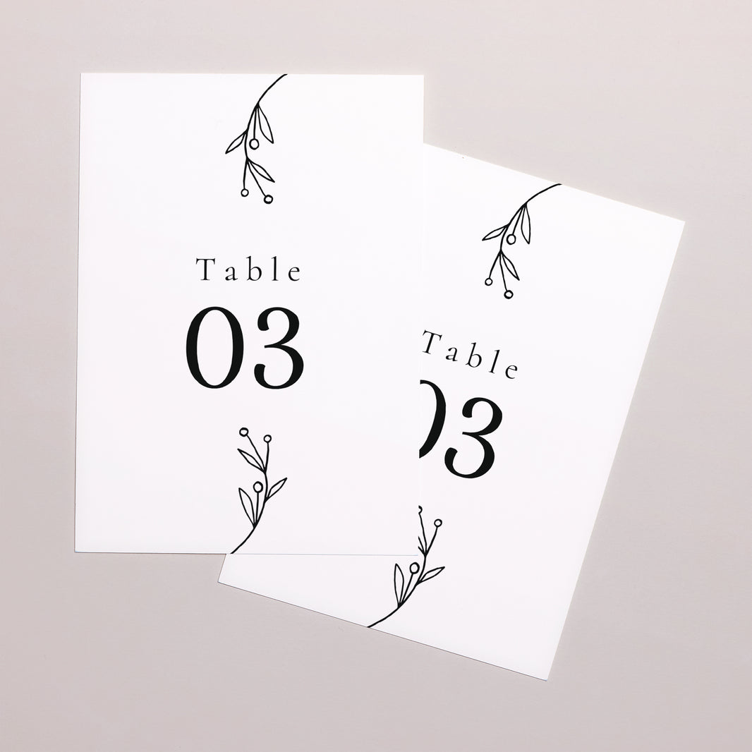 Marque table Mariage Rectangle Infini Floral photo N° 2