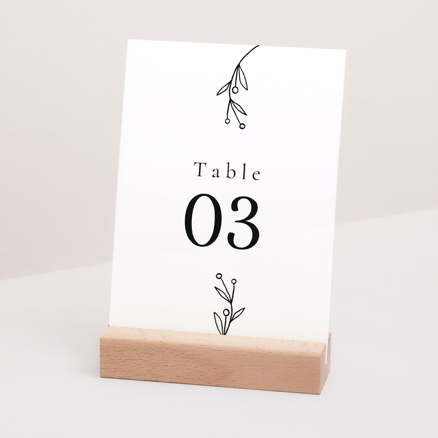 Marque table Mariage Rectangle Infini Floral photo N° 3