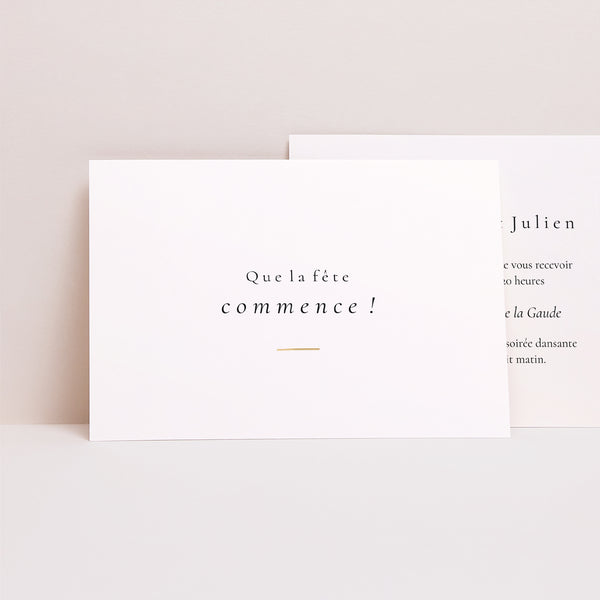 Invitations Mariage Paysage Infini Floral photo