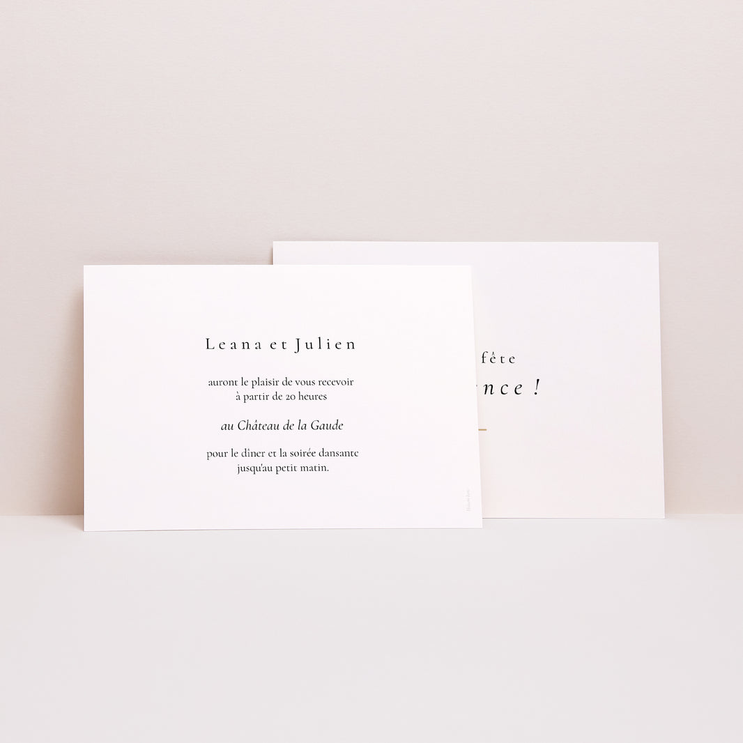 Invitations Mariage Paysage Infini Floral photo N° 2