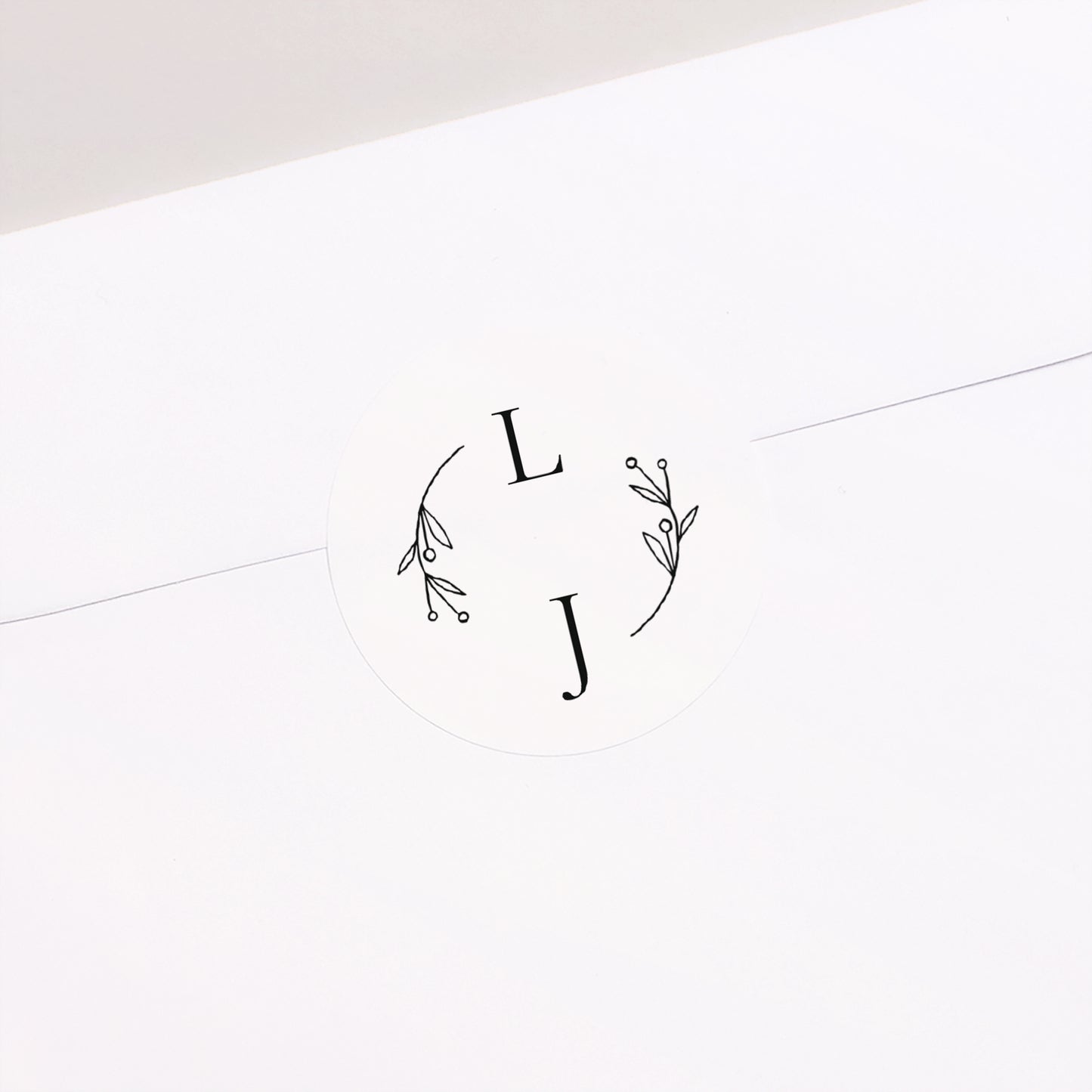 Sticker Mariage Rond Infini Floral photo N° 2