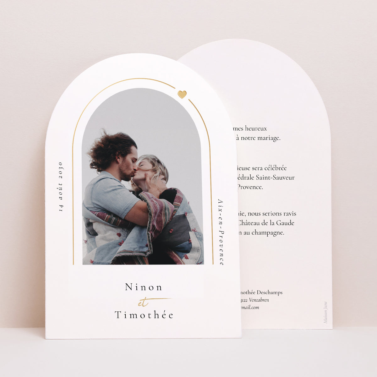 Faire-part Mariage Arche Amour infini photo