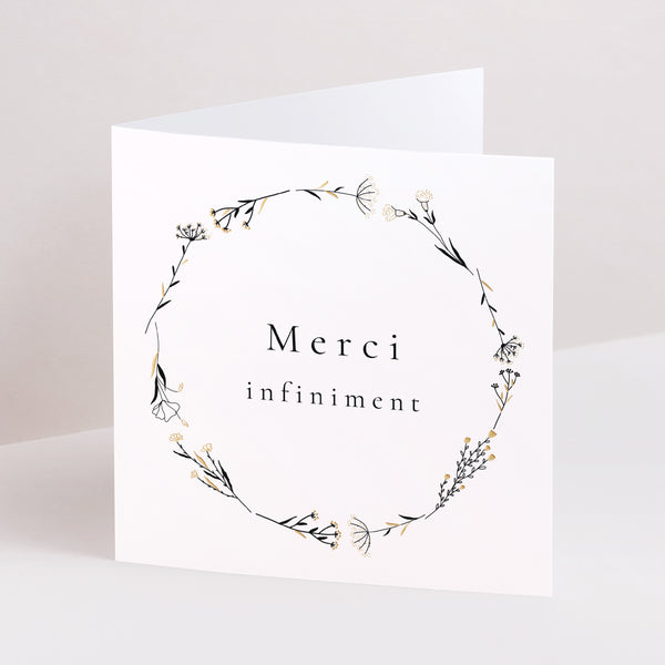 Remerciements Mariage Carré double volet Harmonie Végétale photo