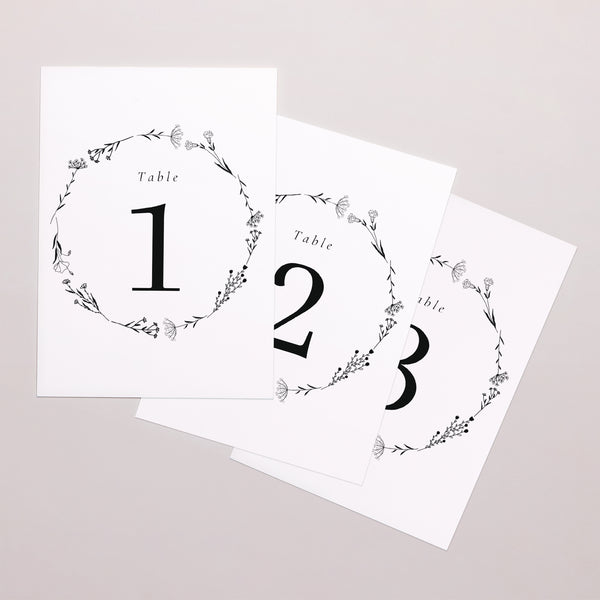 Marque table Mariage Rectangle Harmonie Végétale photo