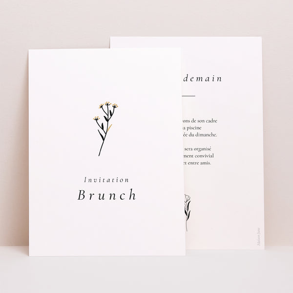 Invitations Mariage Portrait Harmonie Végétale photo