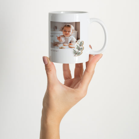 Mug Fin d'année Blanc Biscuit d'hiver
