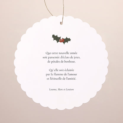 Carte de Noel Fin d'année À suspendre Solstice d'hiver photo N° 2