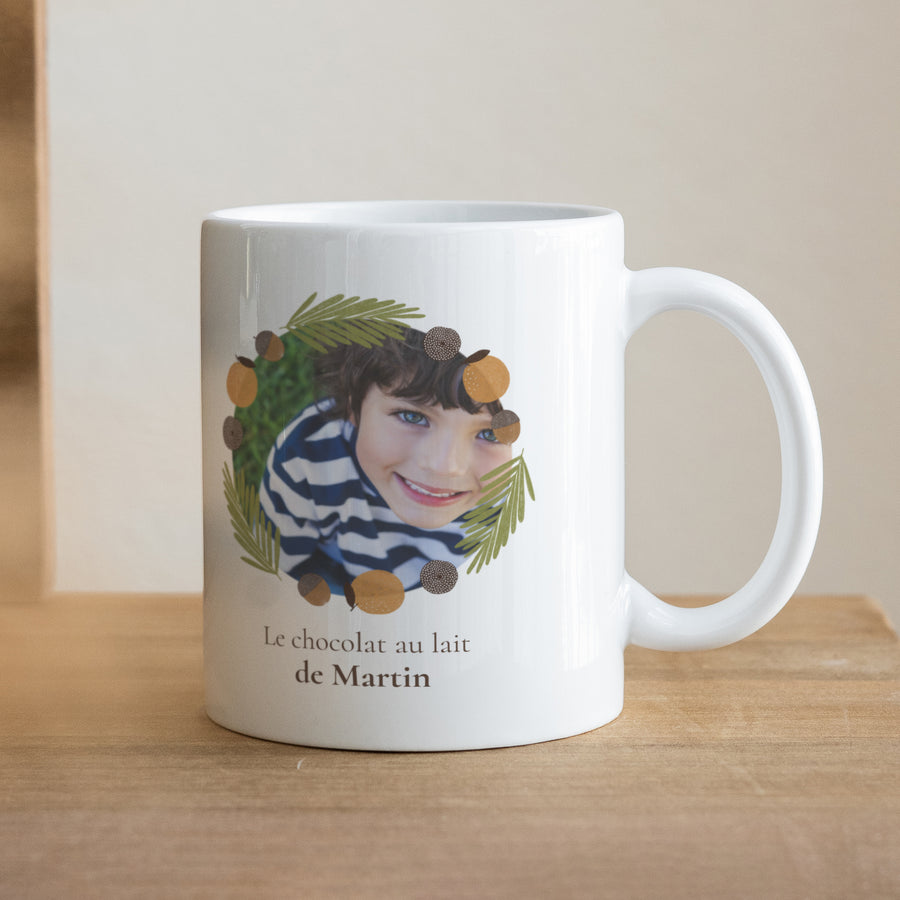 Mug Fin d'année Blanc Solstice d'hiver photo