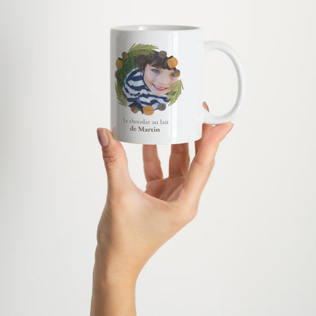Mug Fin d'année Blanc Solstice d'hiver