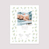 Affiche Naissance Portrait 30 x 40 cm Body fleurs bleues photo N° 2
