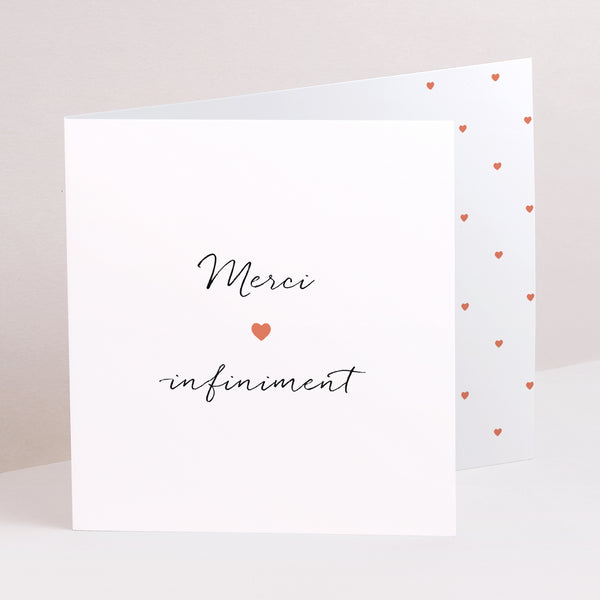 Remerciements Naissance Double volet asymétrique Atout Coeur photo