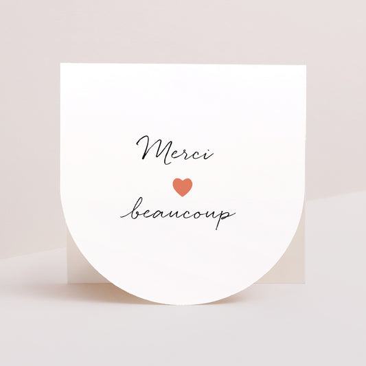 Remerciements Naissance Carré double volet demi-lune Atout Coeur photo
