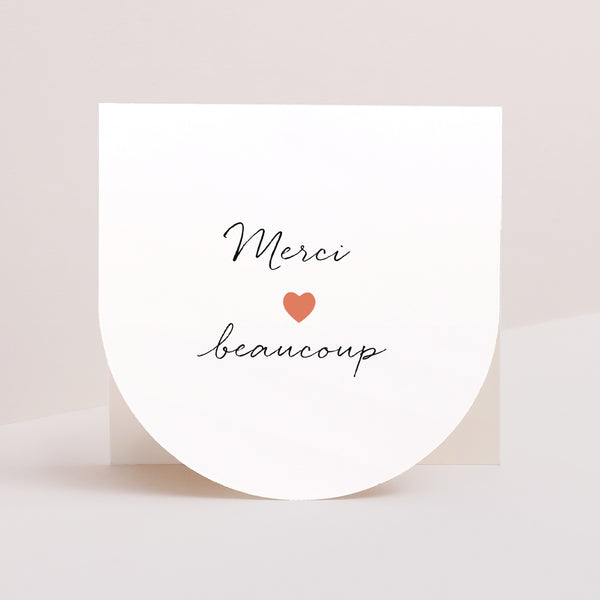 Remerciements Naissance Carré double volet demi-lune Atout Coeur photo